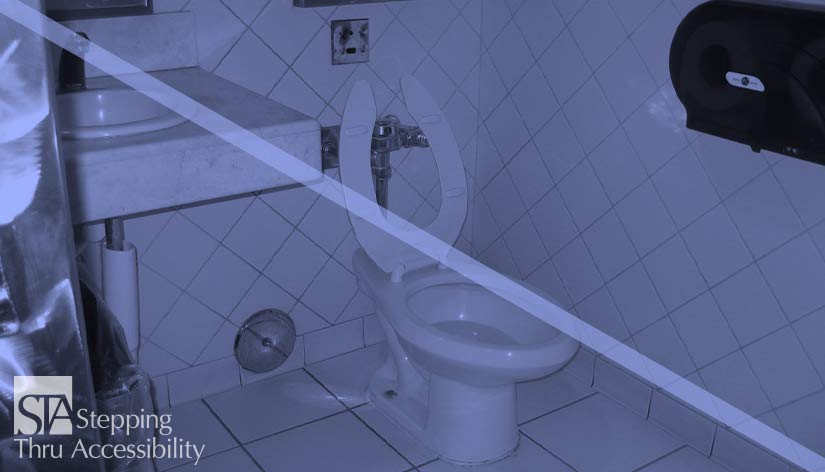 Example of uncompliant 604.8 Toilet Compartment